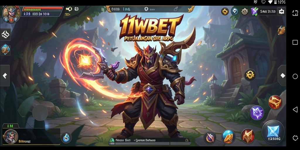 Screenshot utama menunjukkan aksi seru dalam pertempuran ARPG.