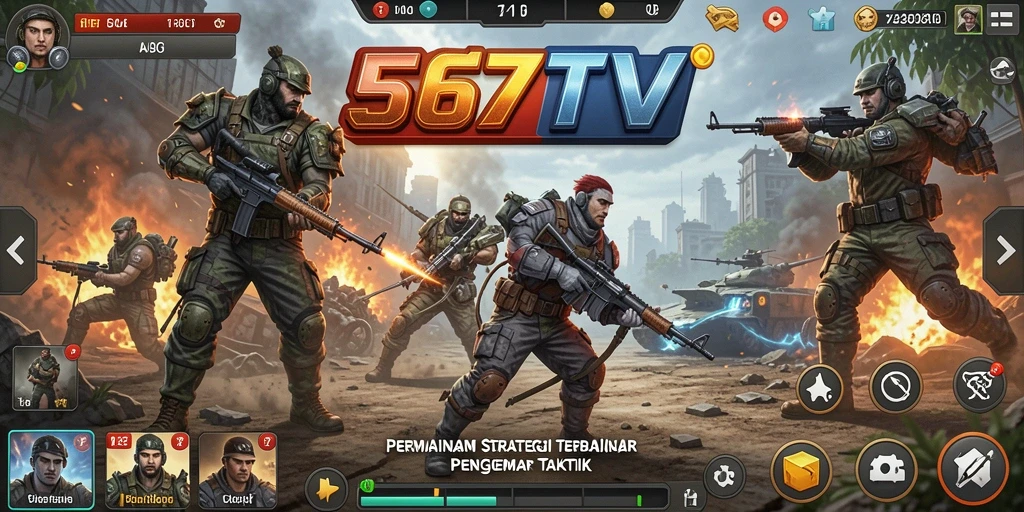 Tampilan gameplay 567TV yang mengasyikkan dan strategis.