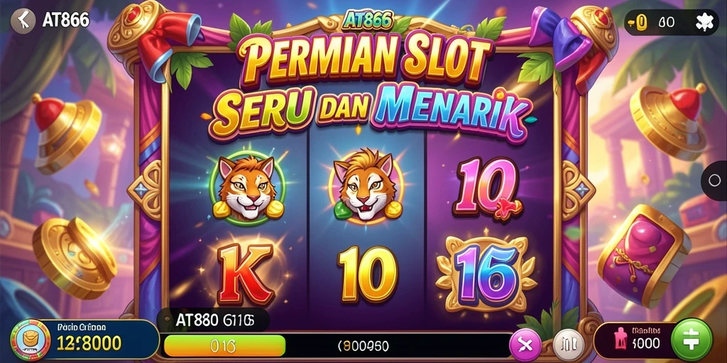 Screenshot utama AT866 menampilkan gameplay slot yang seru dan menarik.