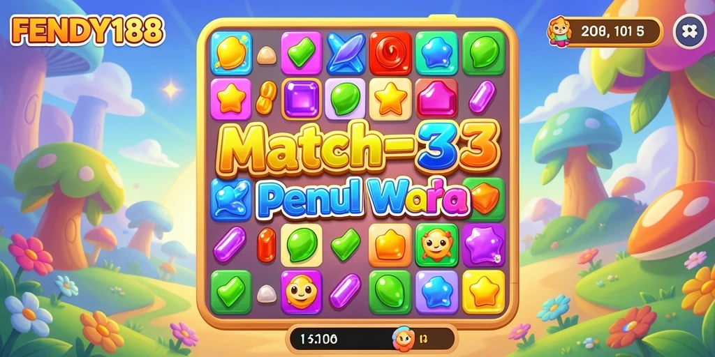 Tampilan gameplay FENDY188 yang penuh warna dan menantang.