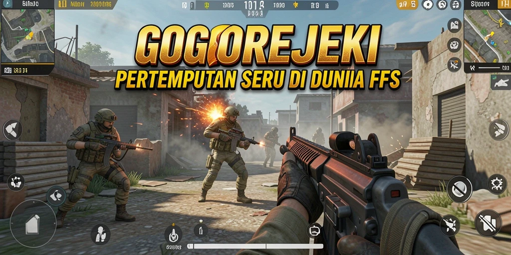 Gameplay menarik di GOGOREJEKI dengan aksi tembak-menembak yang intens.