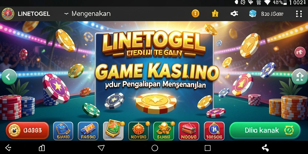 Screenshot gameplay seru dari LINETOGEL yang menampilkan kasino digital.
