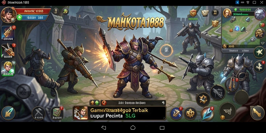 Tampilan menarik gameplay strategis di MAHKOTA188.