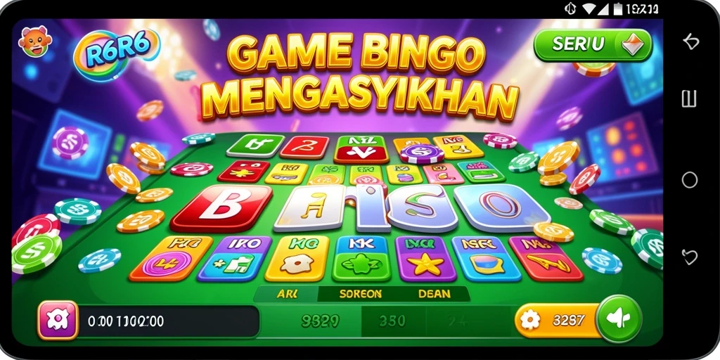 Screenshot utama R6R6 menampilkan suasana permainan Bingo yang seru.
