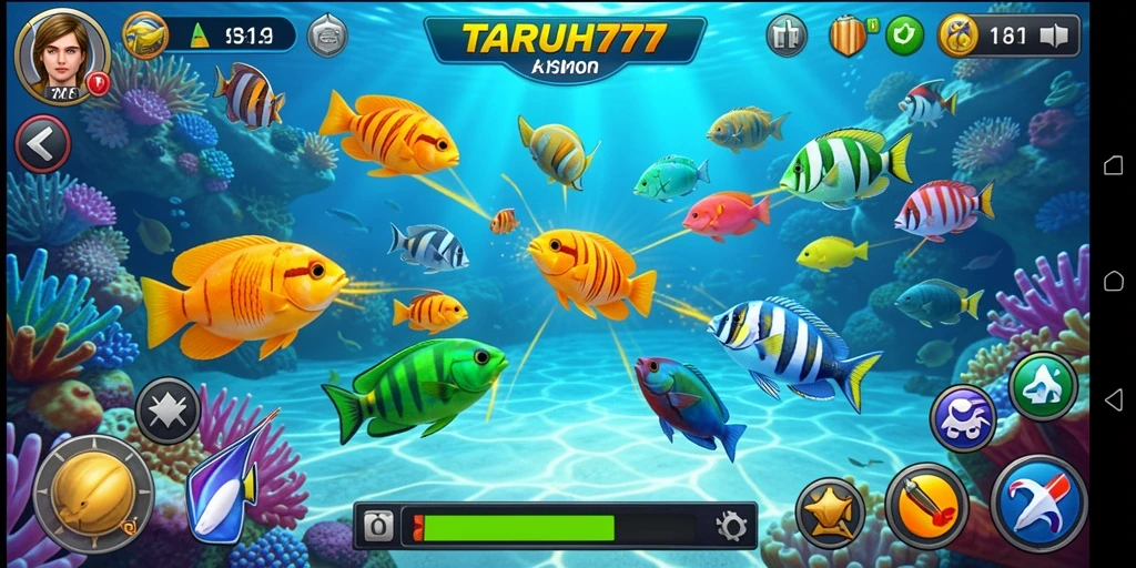 Gameplay seru menangkap ikan di TARUH777.