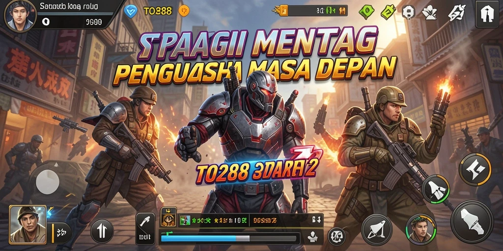 Screenshot menampilkan aksi pertempuran yang intens dalam game Strategy.