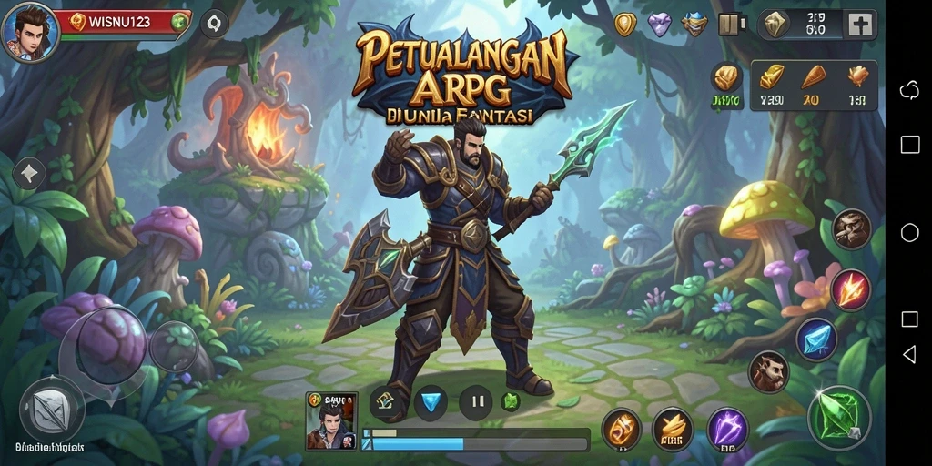 Tampilan menarik dari gameplay WISNU123 yang memukau.