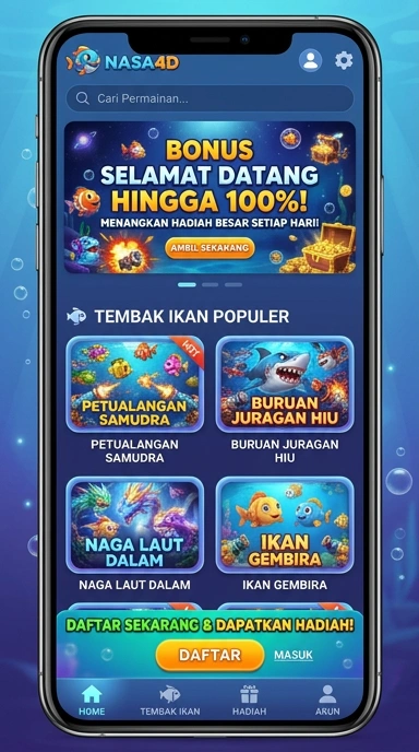 Tampilan antarmuka yang ramah pengguna dari nasa4d.